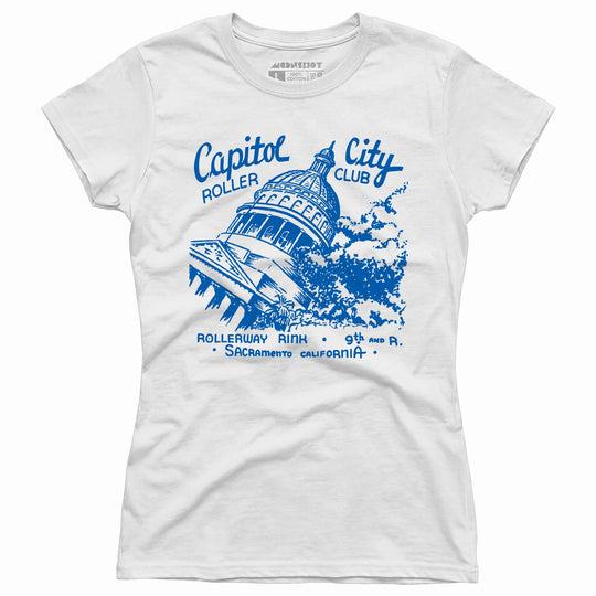 Capitol City Roller Club - Sacramento, CA - Vintage Roller Rink - Women's T-Shirt