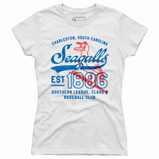 Charleston Seagulls - South Carolina - Vintage Defunct Baseball Teams - Women's T-Shirt