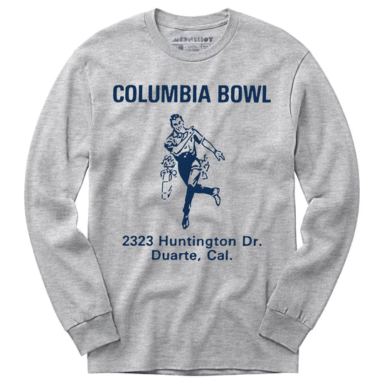 Columbia Bowl - Duarte, CA - Vintage Bowling Alley - Long Sleeve T-Shirt