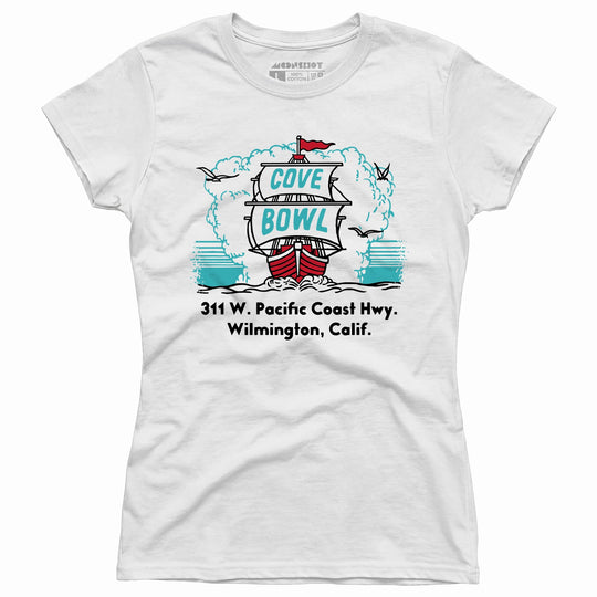 Cove Bowl - Wilmington, CA - Vintage Bowling Alley - Women's T-Shirt