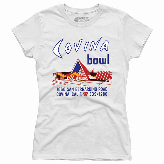 Covina Bowl - Covina, CA - Vintage Bowling Alley - Women's T-Shirt