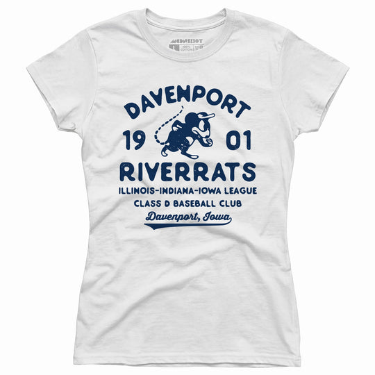 Davenport River Rats - Iowa - Vintage Defunct Baseball Teams - Women's T-Shirt