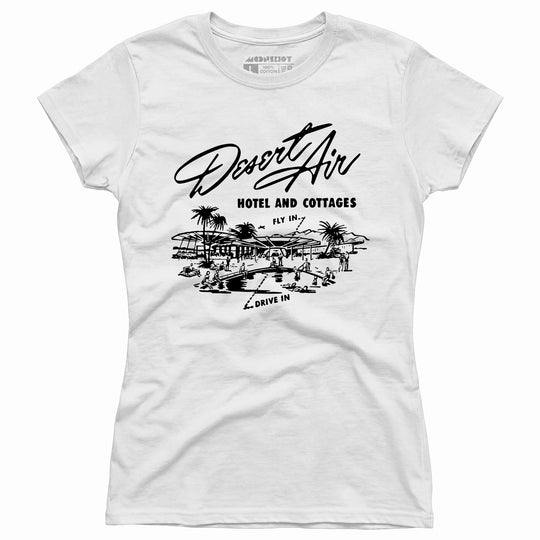 Desert Air Hotel & Cottages v2 - Vintage Palm Springs, CA - Women's T-Shirt