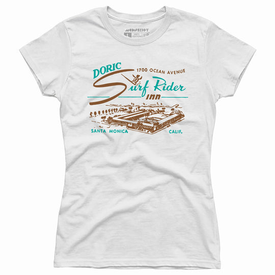 Doric Surf Rider Inn - Santa Monica, CA - Vintage Hotel - Women's T-Shirt
