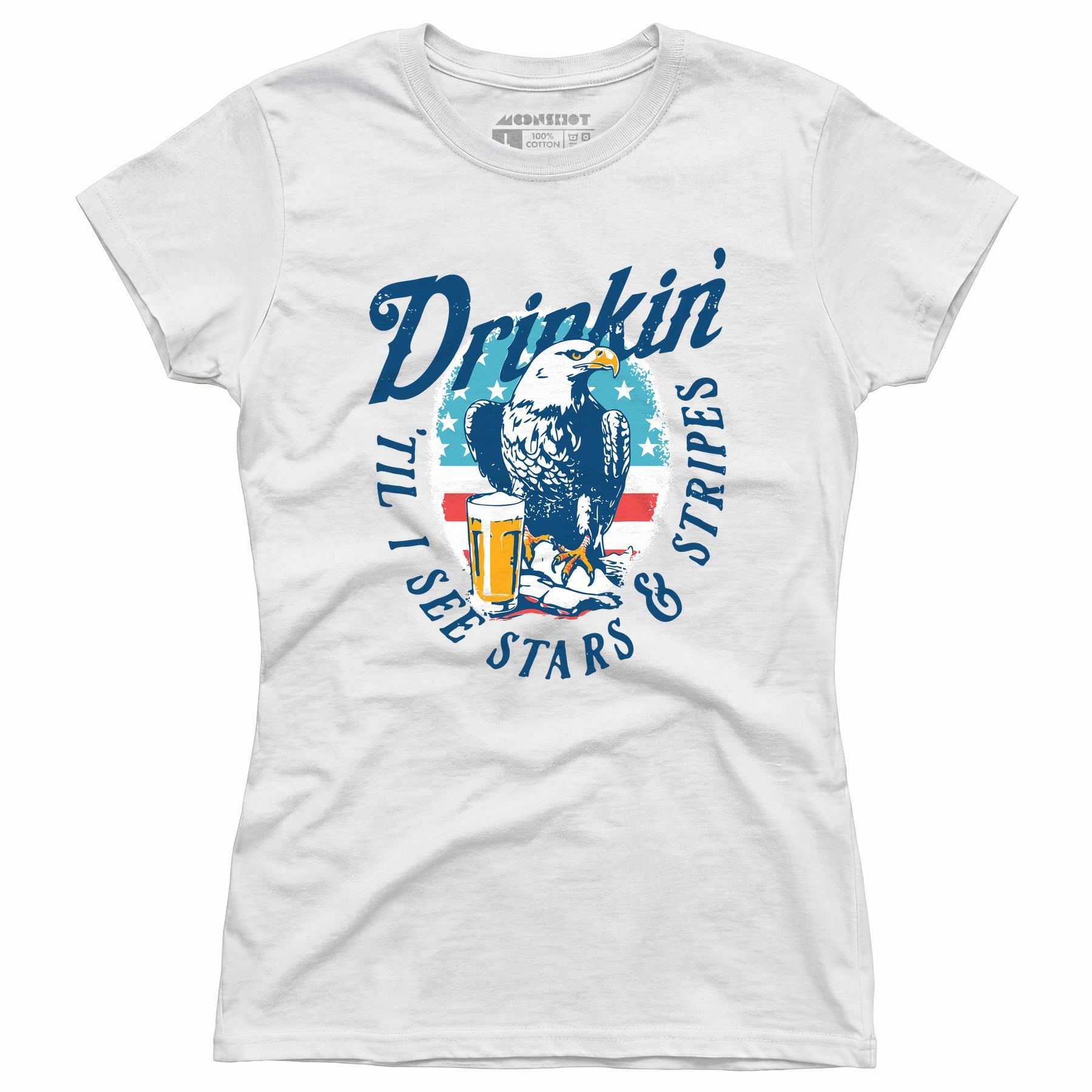 Drinkin' 'Til I See Stars & Stripes - Women's T-Shirt