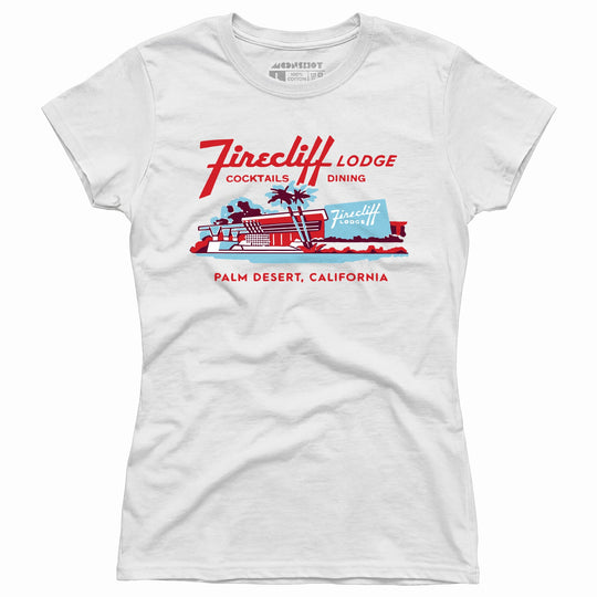 Firecliff Lodge Hotel - Vintage Greater Palm Springs, CA - Women's T-Shirt