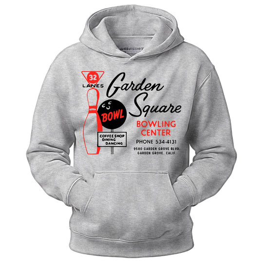 Garden Square Lanes - Garden Grove, CA - Vintage Bowling Alley - Unisex Hoodie