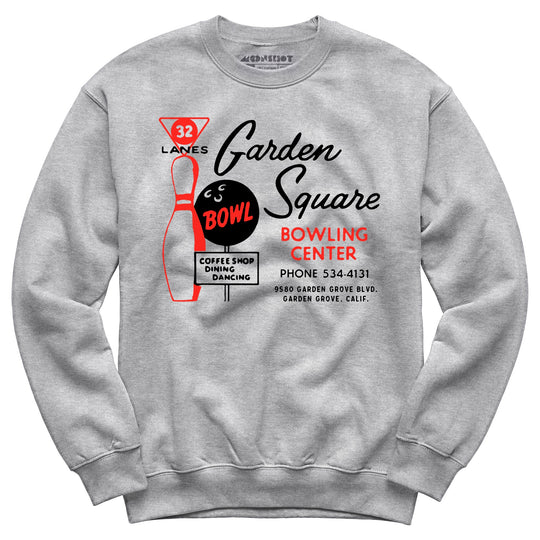 Garden Square Lanes - Garden Grove, CA - Vintage Bowling Alley - Unisex Sweatshirt