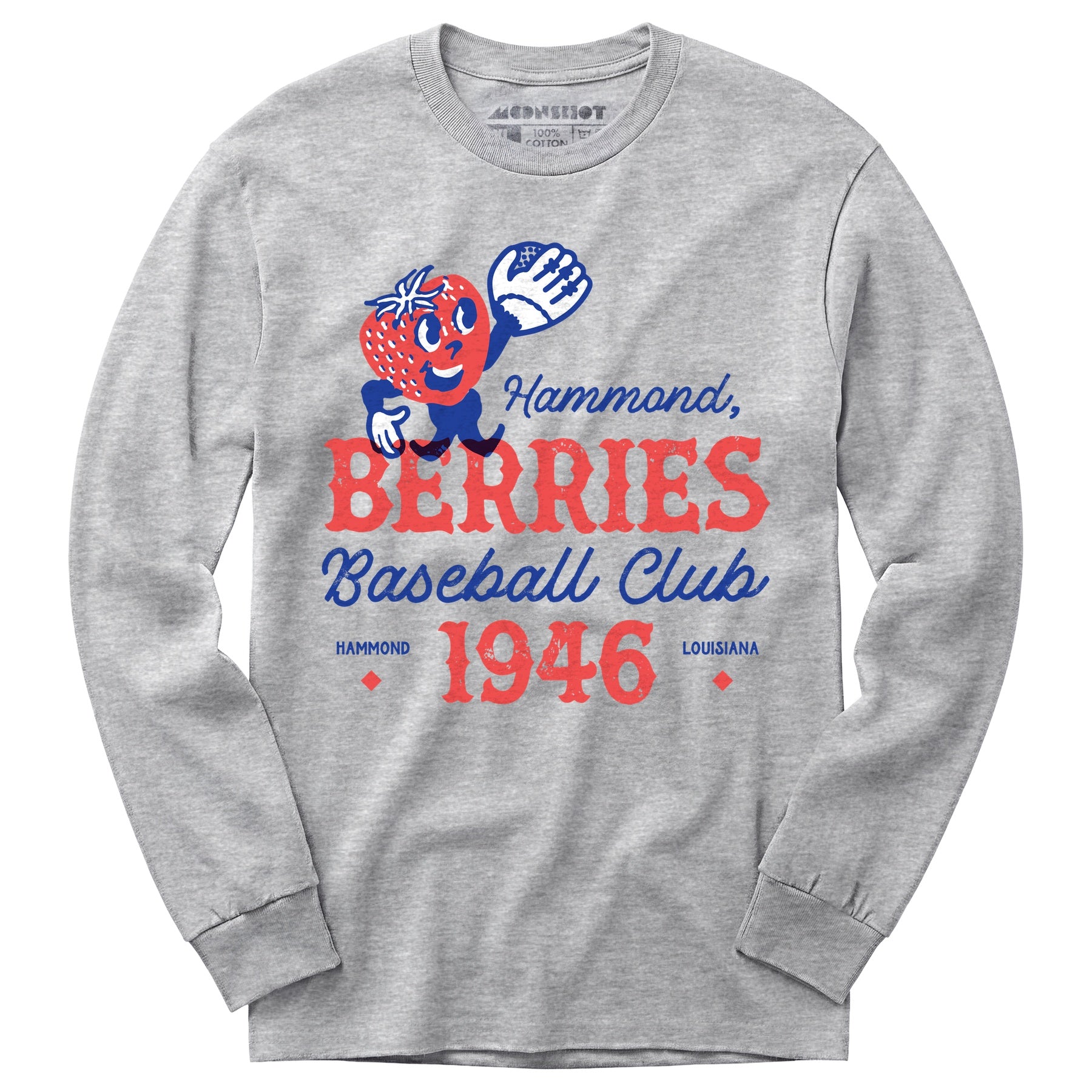 Hammond Berries - Louisiana - Vintage Defunct Baseball Teams - Long Sleeve T-Shirt