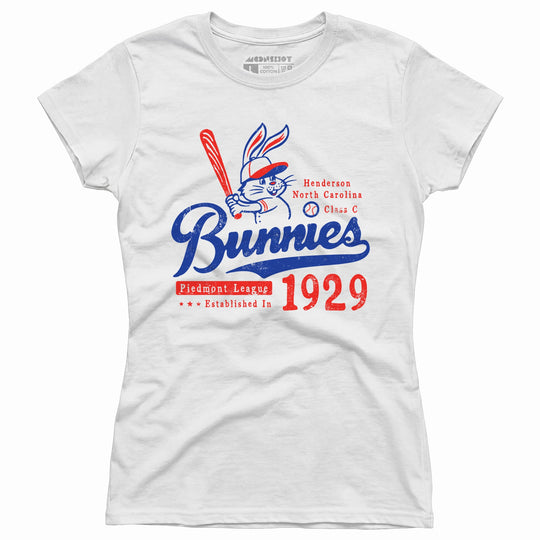 Henderson Bunnies - North Carolina - Vintage Defunct Baseball Teams - Women's T-Shirt