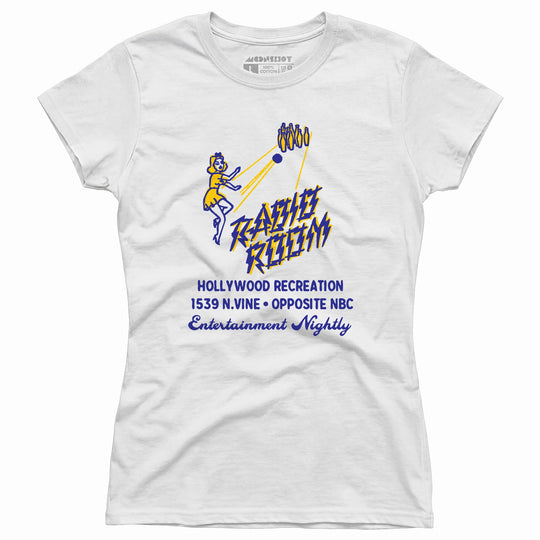 Hollywood Recreation Center - Hollywood, CA - Vintage Bowling Alley - Women's T-Shirt