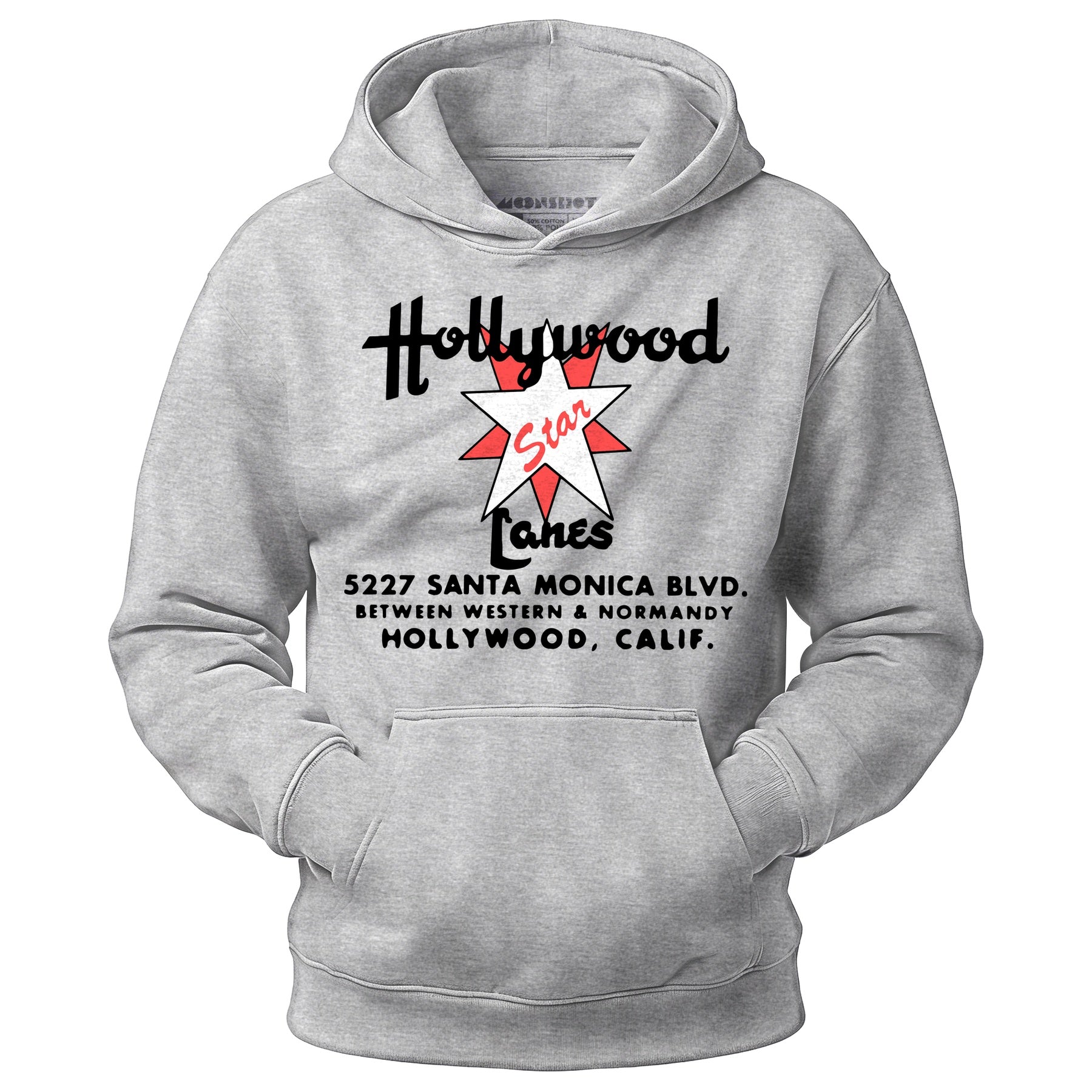 Hollywood Star Lanes v2 - Los Angeles, CA - Vintage Bowling Alley - Unisex Hoodie