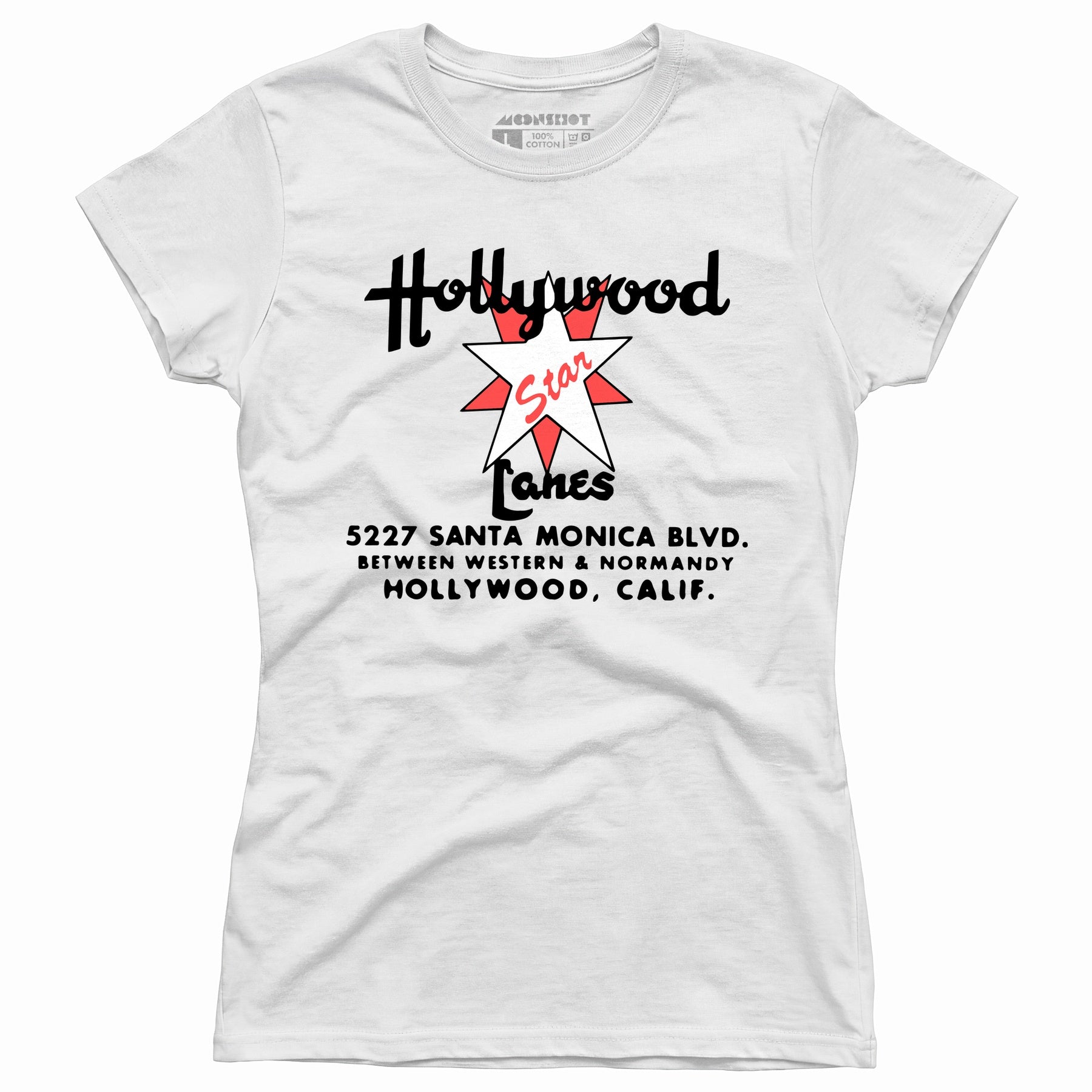 Hollywood Star Lanes v2 - Los Angeles, CA - Vintage Bowling Alley - Women's T-Shirt