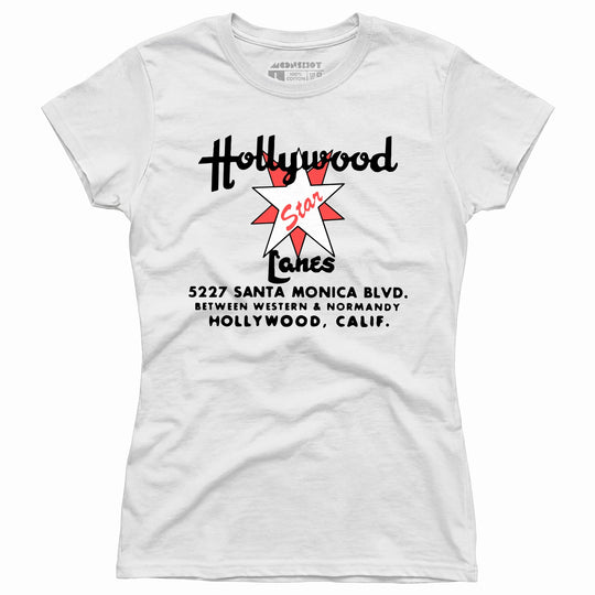 Hollywood Star Lanes v2 - Los Angeles, CA - Vintage Bowling Alley - Women's T-Shirt