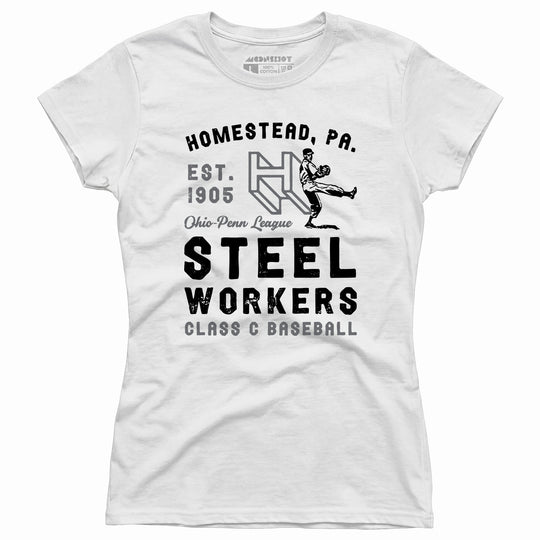 Homestead Steel Workers - Pennsylvania - Vintage Defunct Baseball Teams - Women's T-Shirt