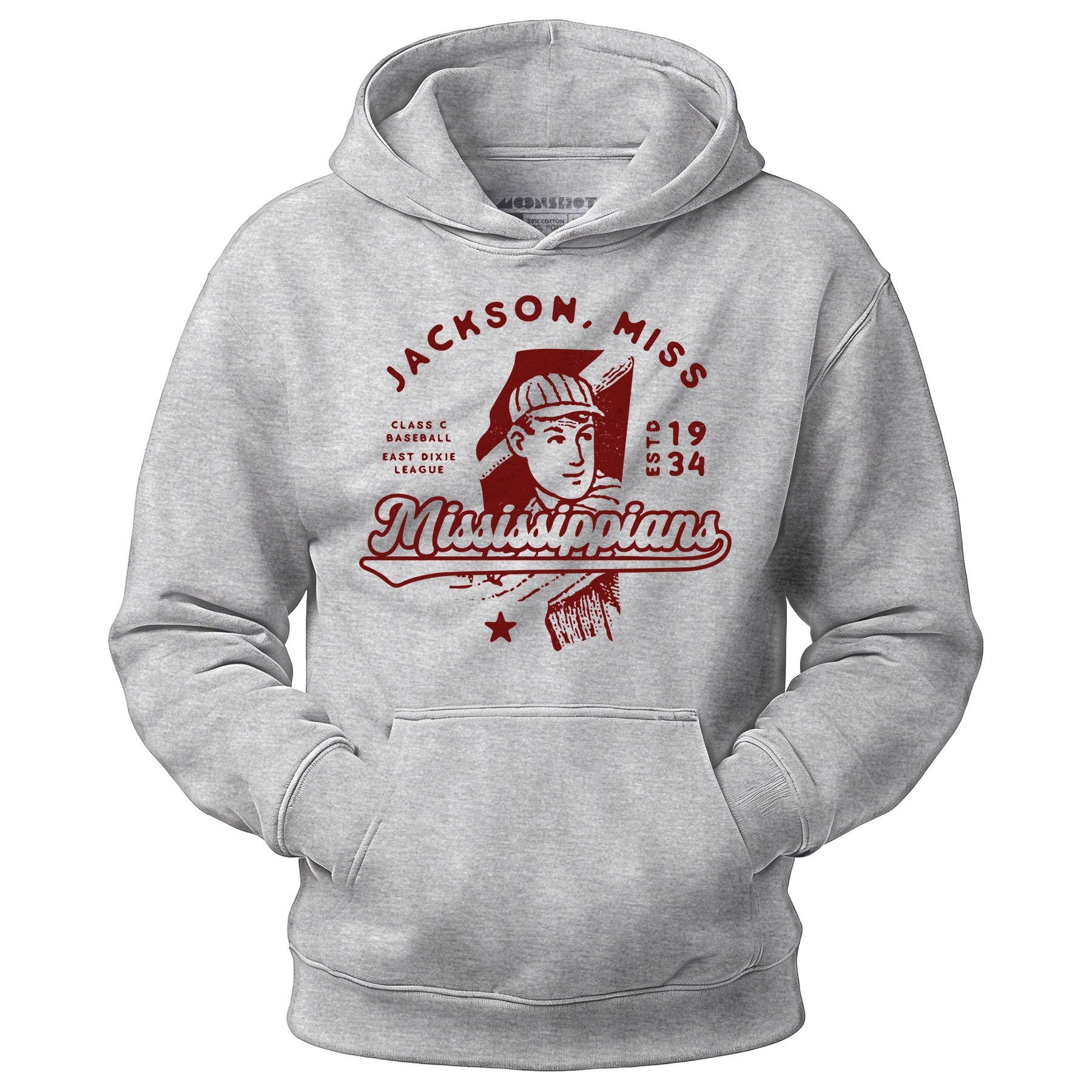 Jackson Mississippians - Mississippi - Vintage Defunct Baseball Teams - Unisex Hoodie