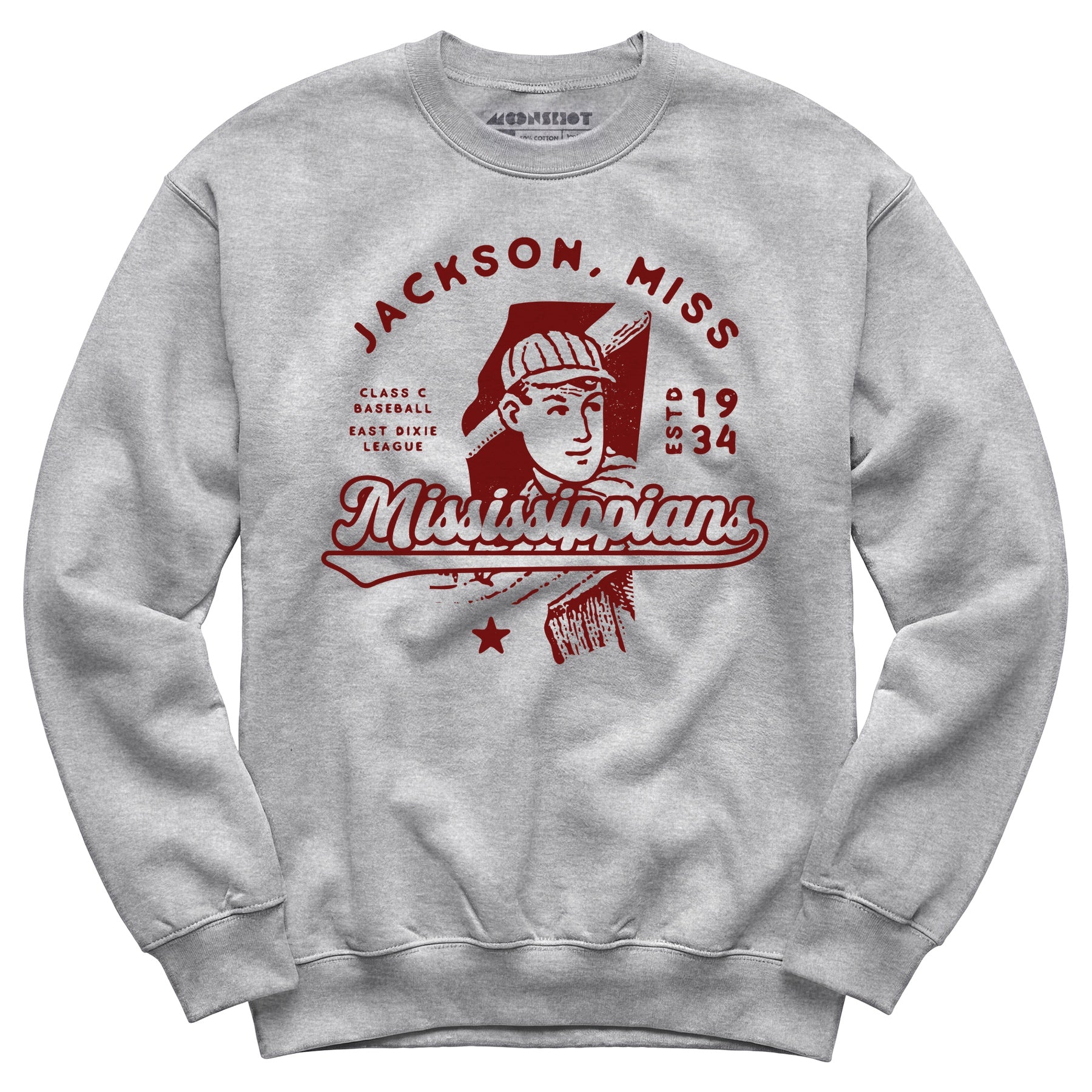 Jackson Mississippians - Mississippi - Vintage Defunct Baseball Teams - Unisex Sweatshirt