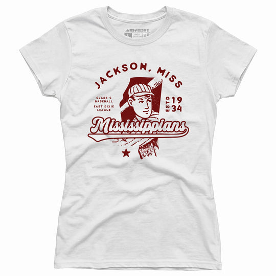 Jackson Mississippians - Mississippi - Vintage Defunct Baseball Teams - Women's T-Shirt