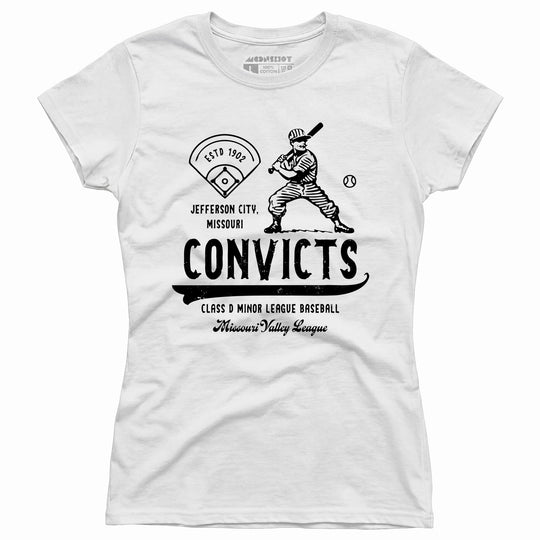 Jefferson City Convicts - Missouri - Vintage Defunct Baseball Teams - Women's T-Shirt
