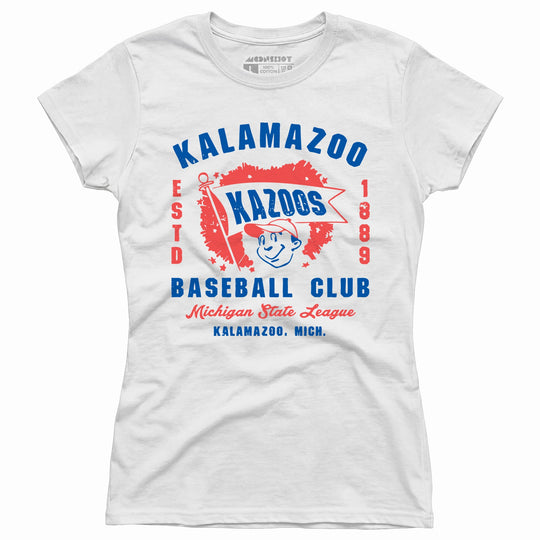 Kalamazoo Kazoos - Michigan - Vintage Defunct Baseball Teams - Women's T-Shirt
