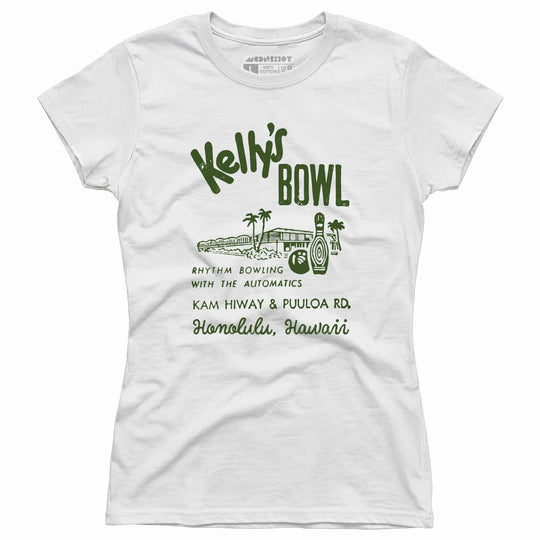 Kelly's Bowl - Honolulu, HI - Vintage Bowling Alley - Women's T-Shirt