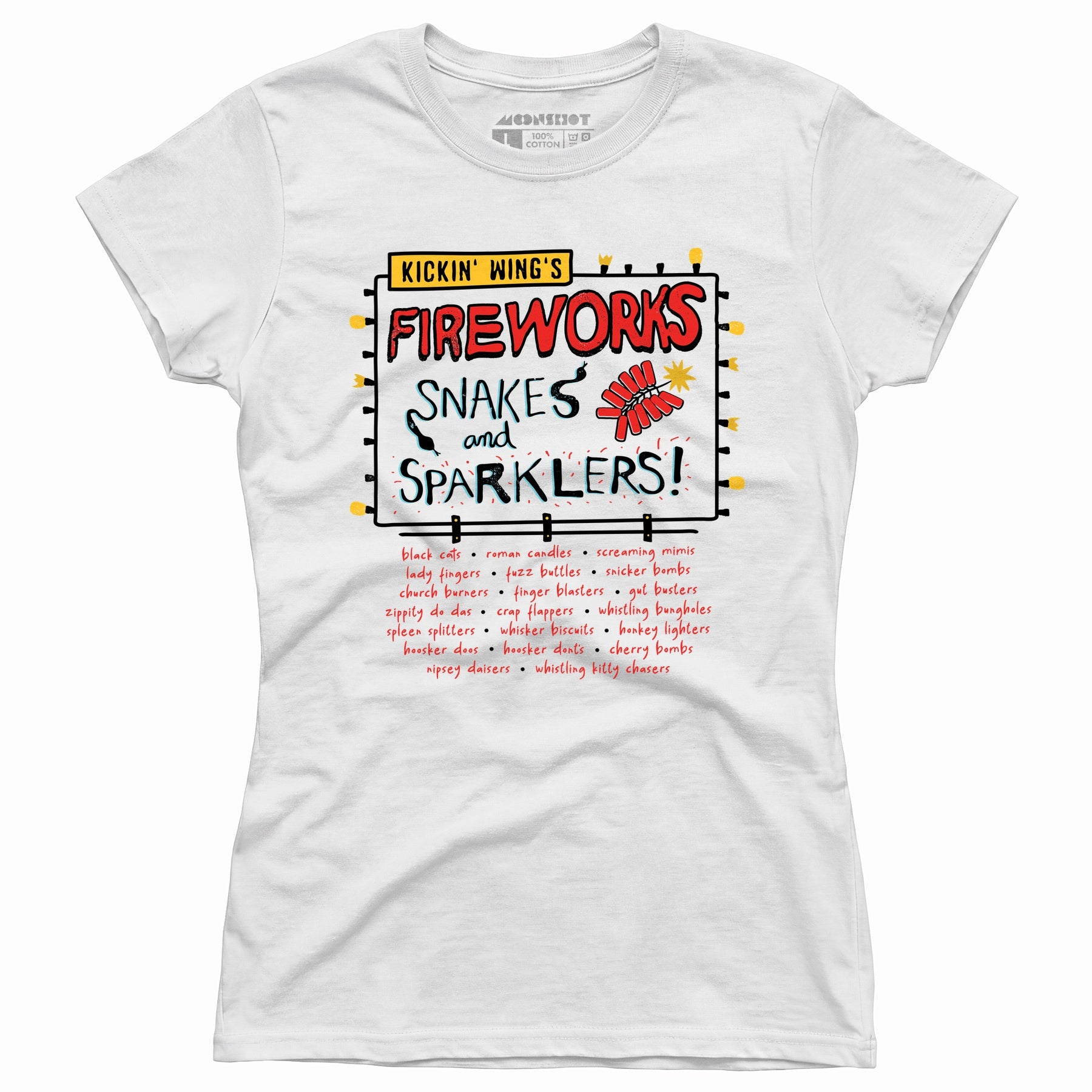 Kickin' Wing's Fireworks - Women's T-Shirt