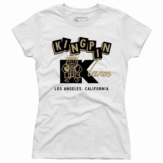 Kingpin Lanes - Los Angeles, CA - Vintage Bowling Alley - Women's T-Shirt