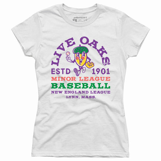 Lynn Live Oaks - Massachusetts - Vintage Defunct Baseball Teams - Women's T-Shirt