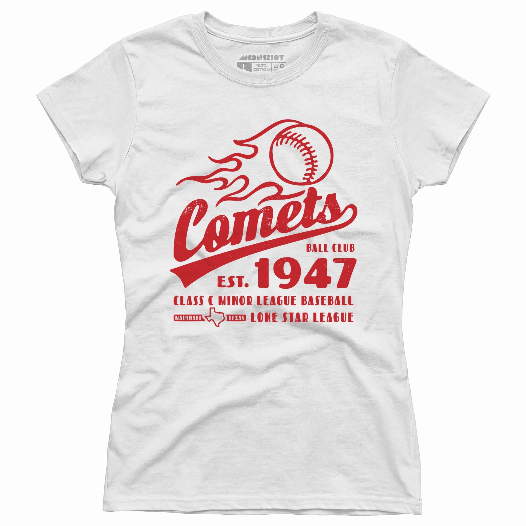 Marshall Comets - Texas - Vintage Defunct Baseball Teams - Women's T-Shirt