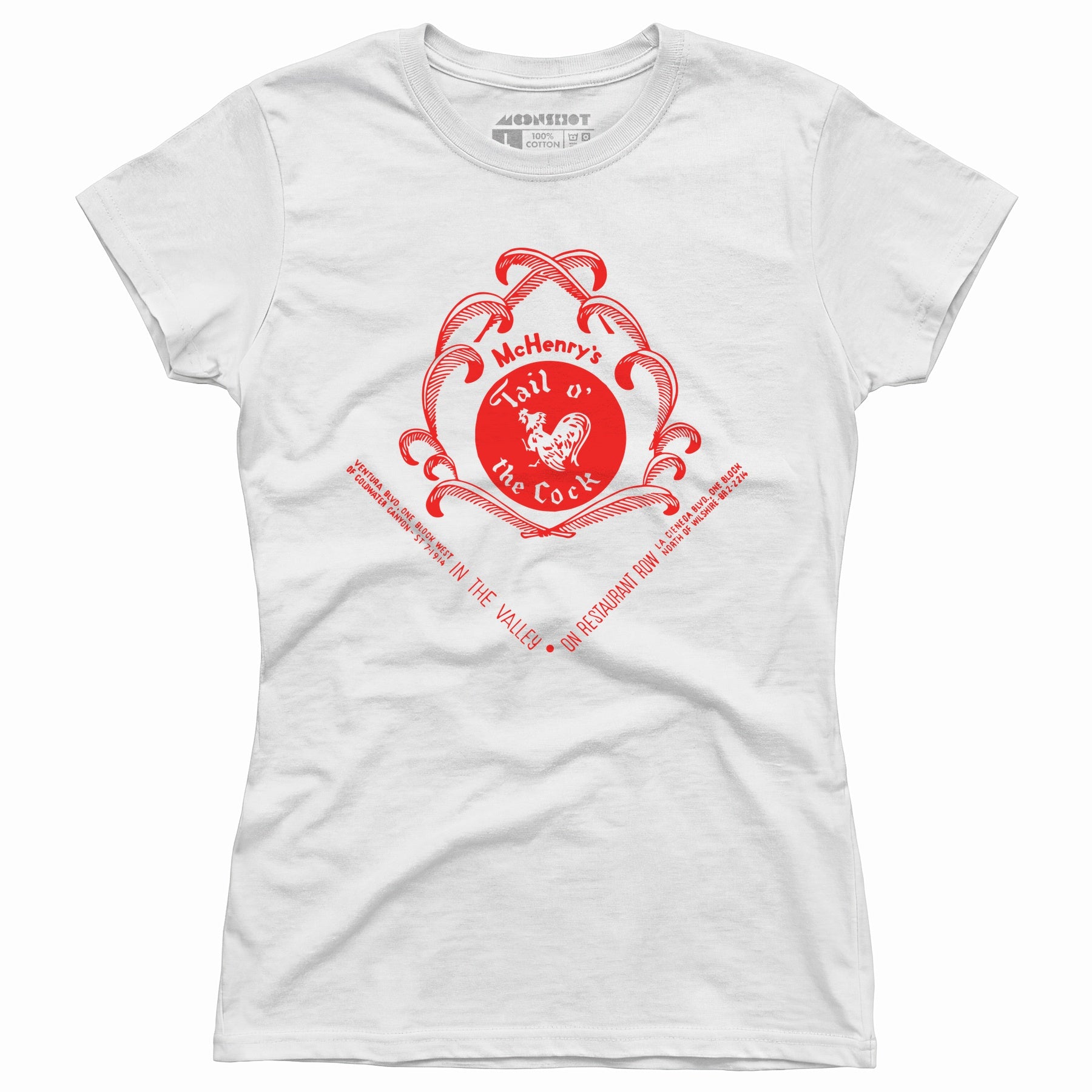 McHenry's Tail o' the Cock v2 - Los Angeles, CA - Vintage Restaurant - Women's T-Shirt