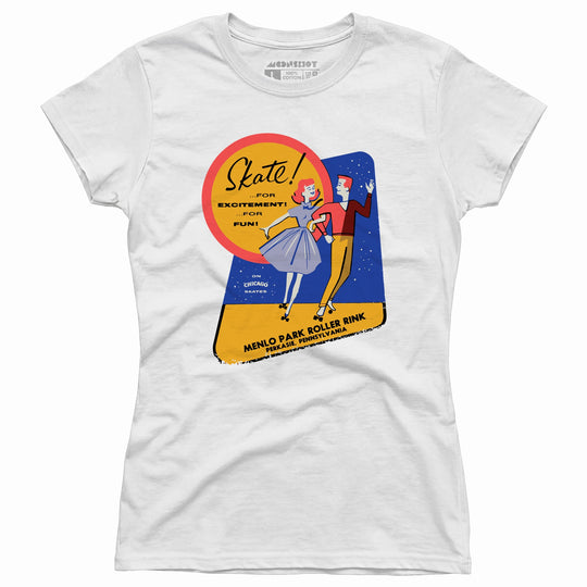 Menlo Park Roller Rink - Perkasie, PA - Vintage Roller Rink - Women's T-Shirt