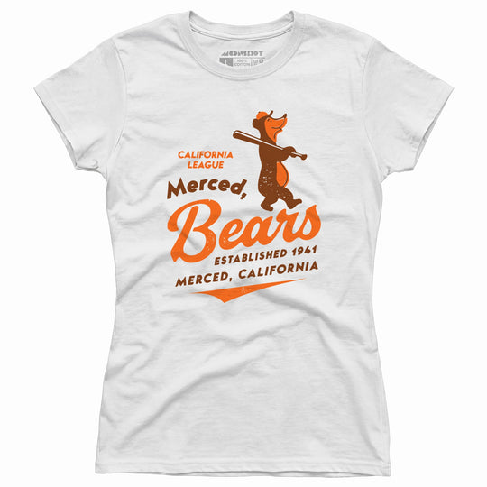 Merced Bears - California - Vintage Defunct Baseball Teams - Women's T-Shirt