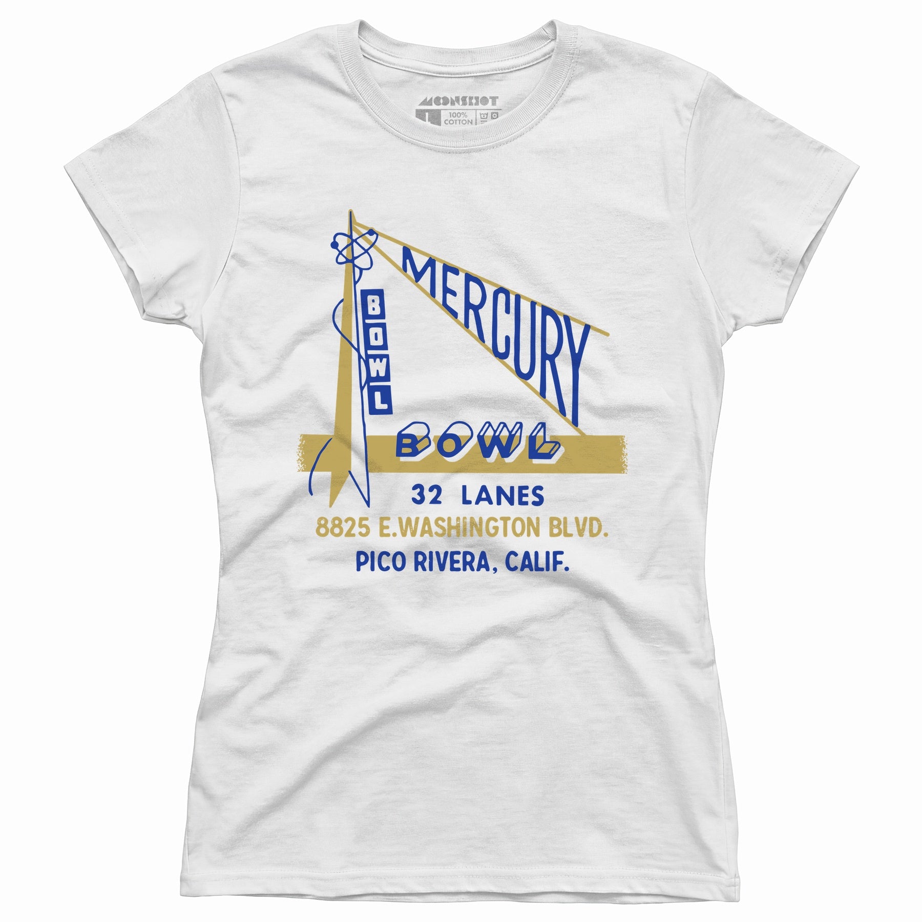 Mercury Bowl - Pico Rivera, CA - Vintage Bowling Alley - Women's T-Shirt