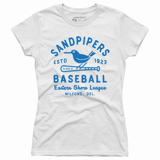 Milford Sandpipers - Delaware - Vintage Defunct Baseball Teams - Women's T-Shirt