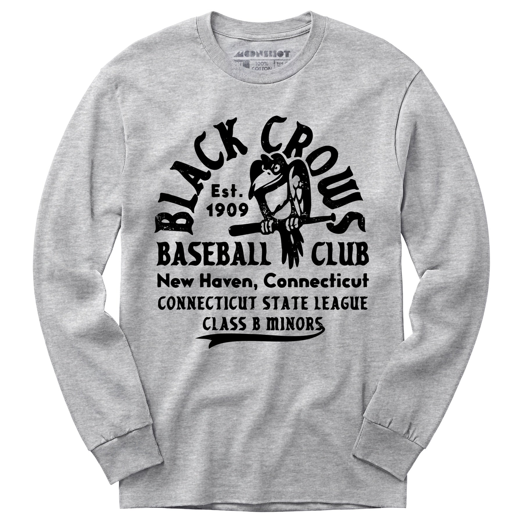 New Haven Black Crows - Connecticut - Vintage Defunct Baseball Teams - Long Sleeve T-Shirt