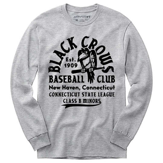New Haven Black Crows - Connecticut - Vintage Defunct Baseball Teams - Long Sleeve T-Shirt