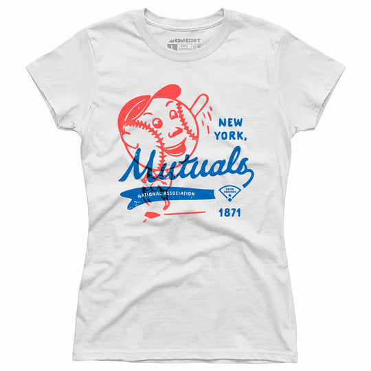 New York Mutuals - Vintage Defunct Baseball Teams - Women's T-Shirt