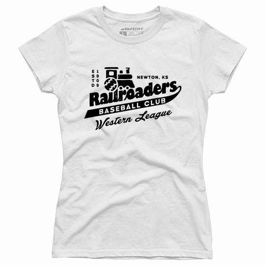 Newton Railroaders - Kansas - Vintage Defunct Baseball Teams - Women's T-Shirt