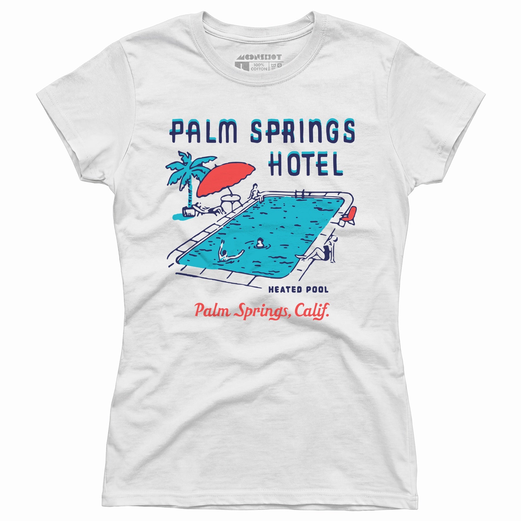 Palm Springs Hotel Pool - Vintage Greater Palm Springs, CA - Women's T-Shirt
