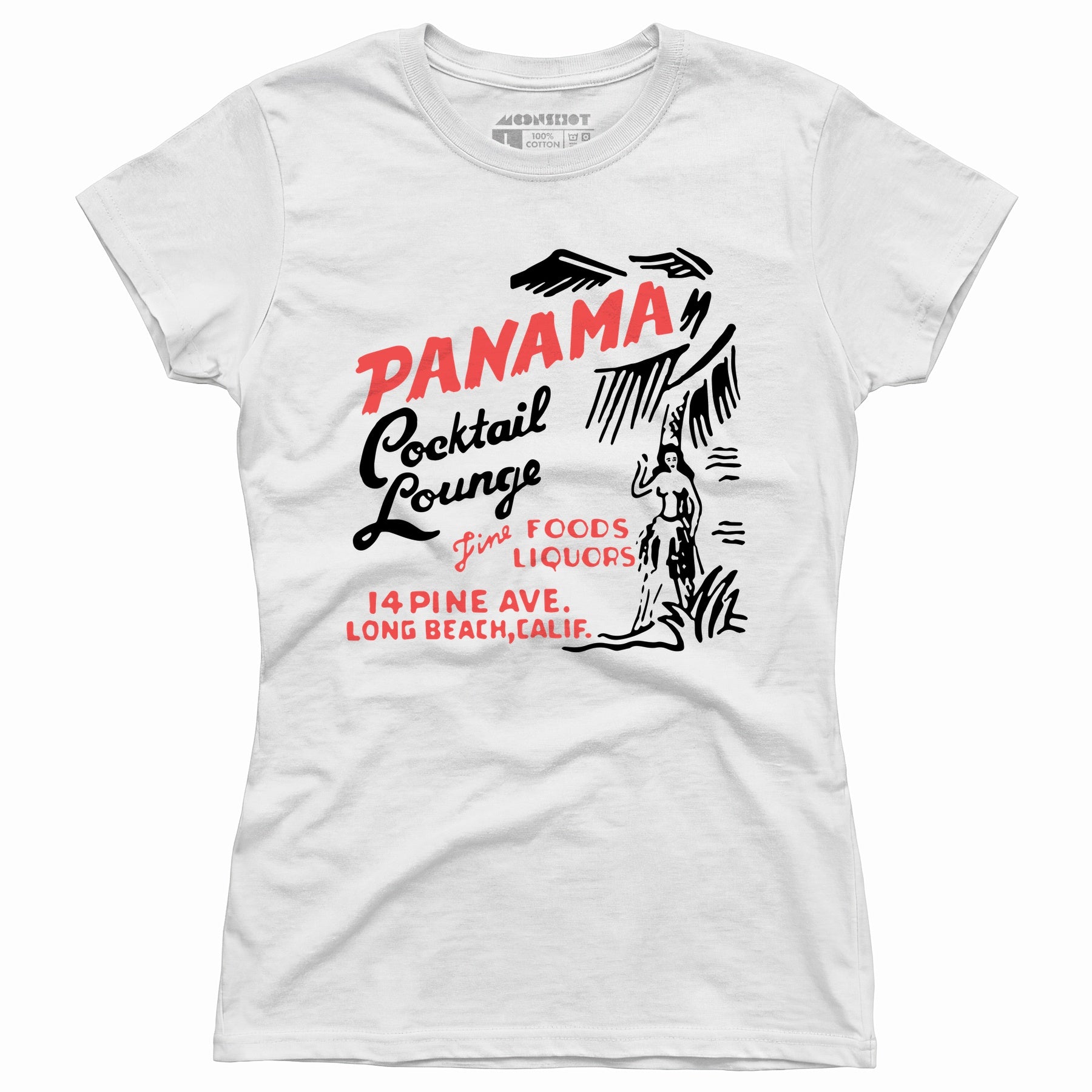 Panama Cocktail Lounge v2 - Long Beach, CA - Vintage Tiki Bar - Women's T-Shirt
