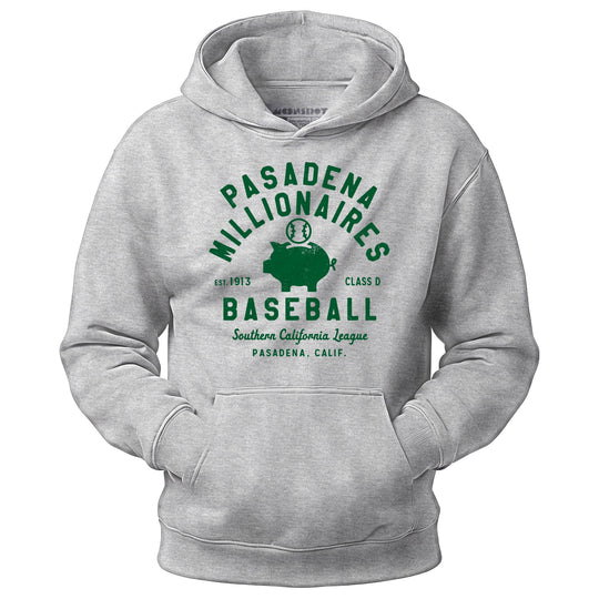 Pasadena Millionaires - California - Vintage Defunct Baseball Teams - Unisex Hoodie