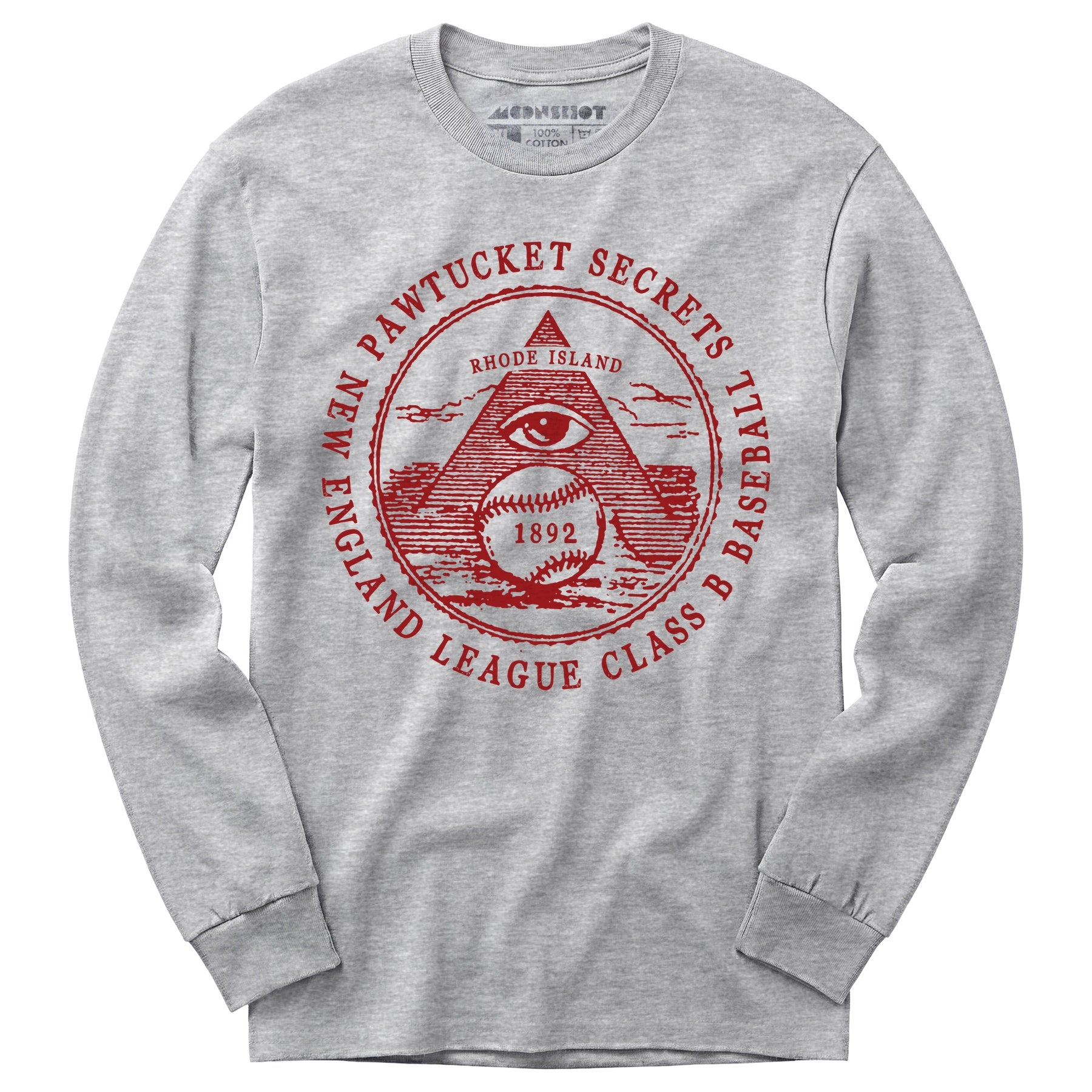 Pawtucket Secrets - Rhode Island - Vintage Defunct Baseball Teams - Long Sleeve T-Shirt
