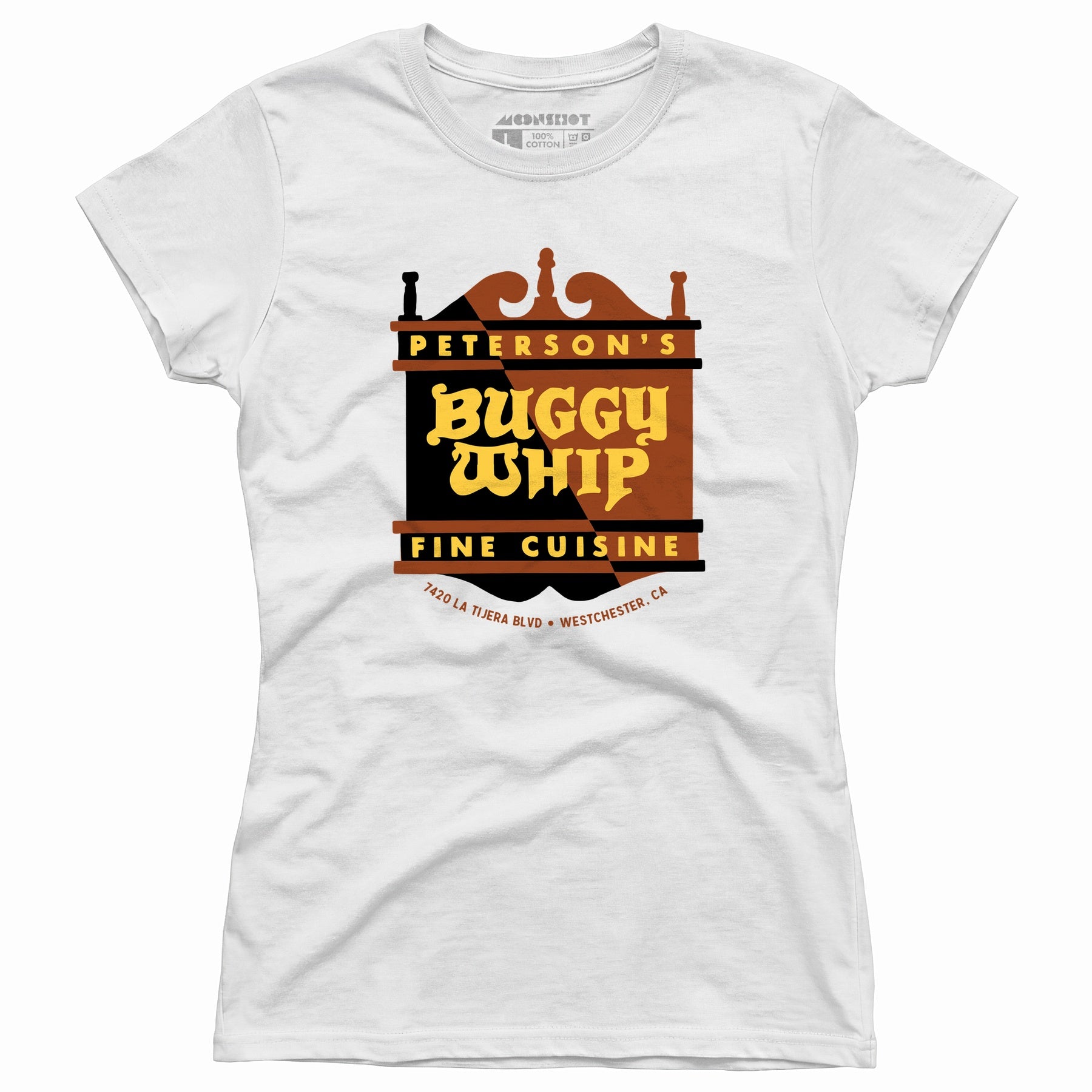 Peterson's Buggy Whip - Westchester, CA - Vintage Restaurant - Women's T-Shirt