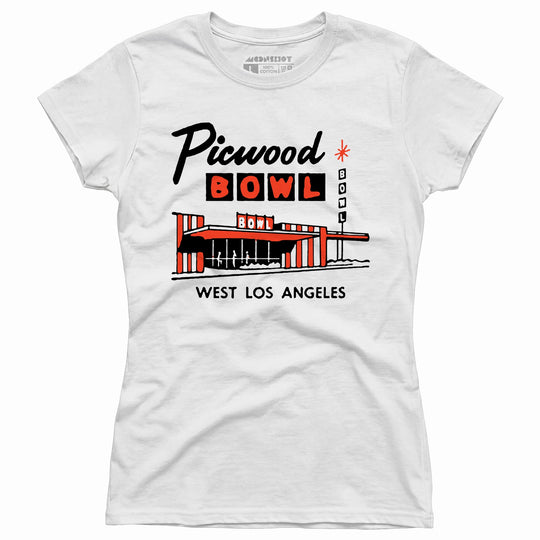 Picwood Bowl - Los Angeles, CA - Vintage Bowling Alley - Women's T-Shirt