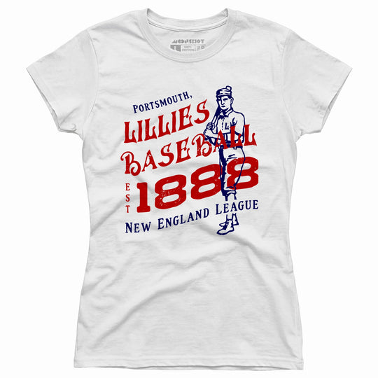 Portsmouth Lillies - New Hampshire - Vintage Defunct Baseball Teams - Women's T-Shirt