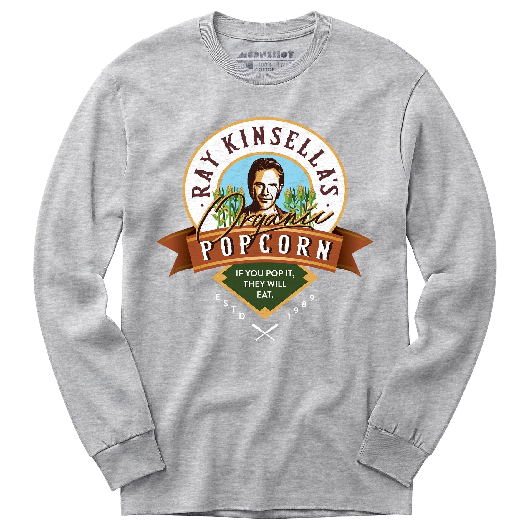 Ray Kinsella's Organic Popcorn - Long Sleeve T-Shirt