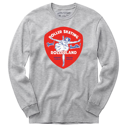 Rollerland - Oakland, CA - Vintage Roller Rink - Long Sleeve T-Shirt