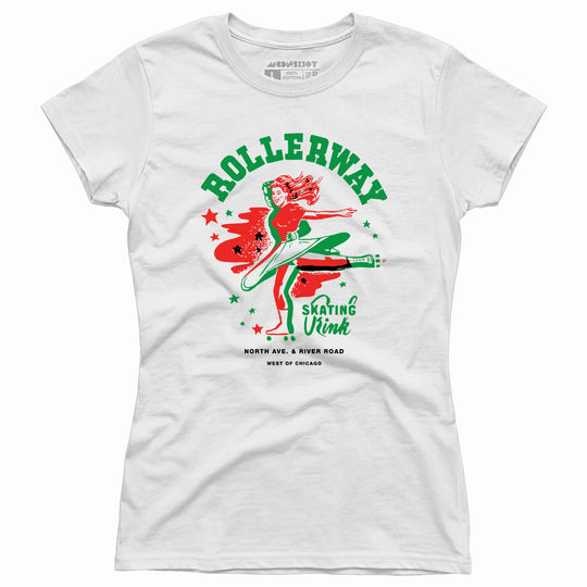 Rollerway - Chicago, IL - Vintage Roller Rink - Women's T-Shirt