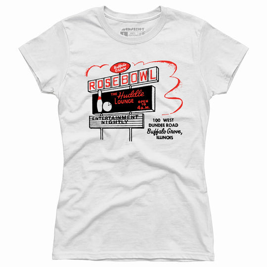 Rose Bowl - Buffalo Grove, IL - Vintage Bowling Alley - Women's T-Shirt