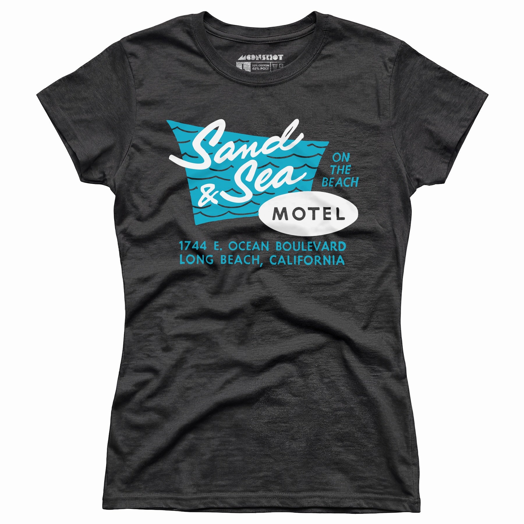Sand & Sea Motel - Long Beach, CA - Vintage Motel - Women's T-Shirt